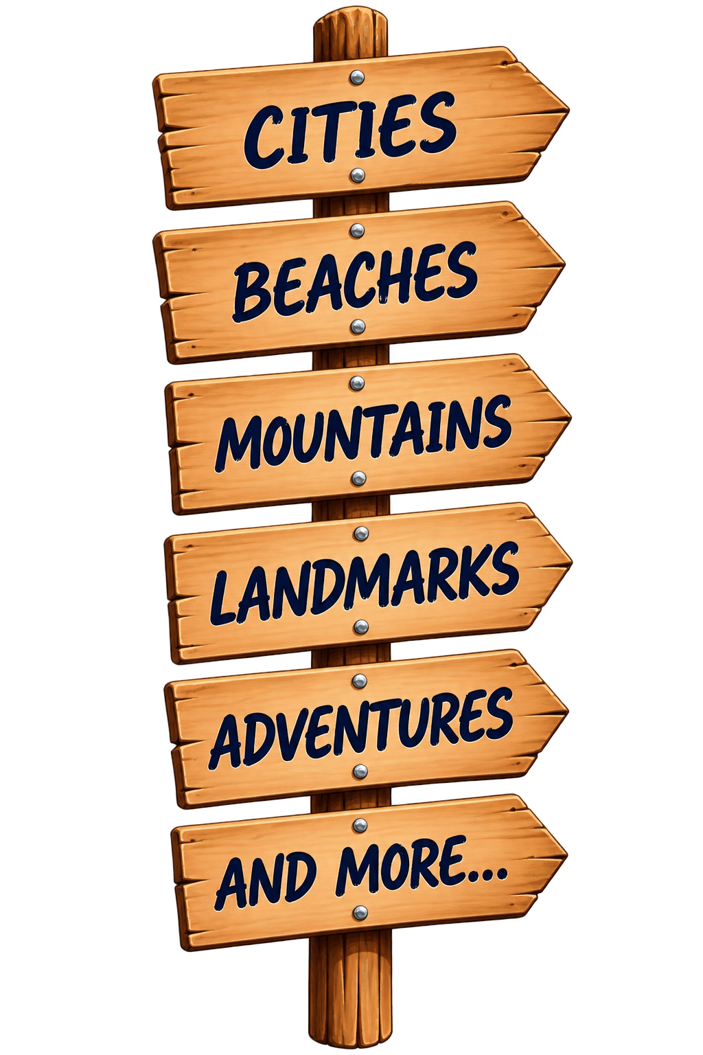 Travel destination signs